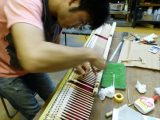 ヤマハC3のハンマー・黒鍵交換作業と鍵盤のガタつき修理